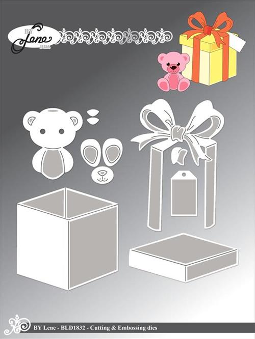 By Lene dies Present Største 5,5x7,8cm